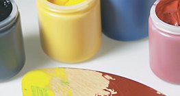 Miješanje boja na paleti