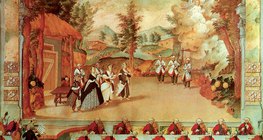 Haydn dirigira operu na čembalu u Eszterházyevoj palači