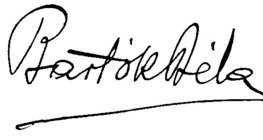 Potpis Béle Bartóka