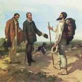 Gustave Courbet: Susret ili "Bonjour, Monsieur Courbet" (1854., Realizam)