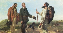 Gustave Courbet: Susret ili "Bonjour, Monsieur Courbet" (1854., Realizam)
