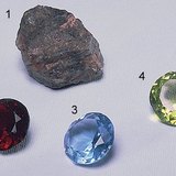Korund (1), rubin (2) i safir (3,4)