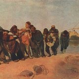 Repin: Burlaci na Volgi (1873., Realizam)