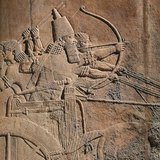 Asurbanipal u lovu na lavove (Niniva, Mezopotamija, 650. pr. Kr.)