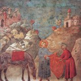Giotto: Sv. Franjo daje svoj ogrtač siromašnom muškarcu (oko 1300, Renesansa)