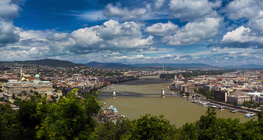 Dunav u Budimpešti u Mađarskoj