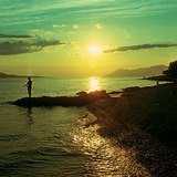 Zalazak sunca na plaži