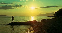 Zalazak sunca na plaži