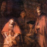 Rembrandt: Povratak razmetnoga sina (oko 1669, Barok)
