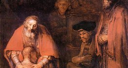 Rembrandt: Povratak razmetnoga sina (oko 1669, Barok)