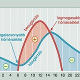 A besugárzás és a kisugárzás együtt alakítja a hőmérsékletet