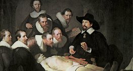 Rembrandt: Poduka iz anatomije Dr. Nicolaesa Tulpa (1632, Barok)
