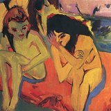 Ernst Ludwig Kirchner: Dvije djevojke (oko 1910, Ekspresionizam)