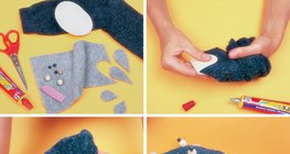 Izrada sretnog psa iz čarapa