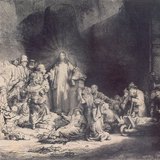 Rembrandt: Dječica se dovode Isusu (1647-1649, Barok)