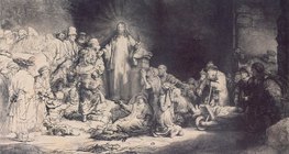 Rembrandt: Dječica se dovode Isusu (1647-1649, Barok)