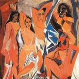 Pablo Picasso: Les Demoiselles d'Avignon (1907, Kubizam)