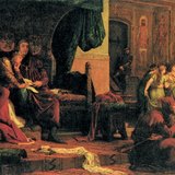 Bertalan Székely: Kralj László V. i Ulrik Cillei