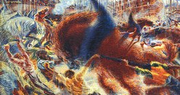 Umberto Boccioni - Grad se uzdiže (1911-1912, Futurizam)