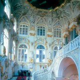 Unutrašnjost muzeja Ermitaž u Sankt-Peterburgu, Rusiji