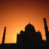Taj Mahal pri zalasku Sunca