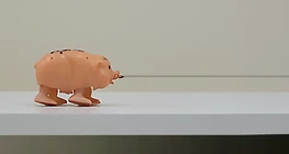 The motion of a walking toy