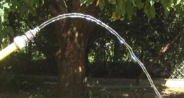 Trajectory of an oblique projectile (upwards)