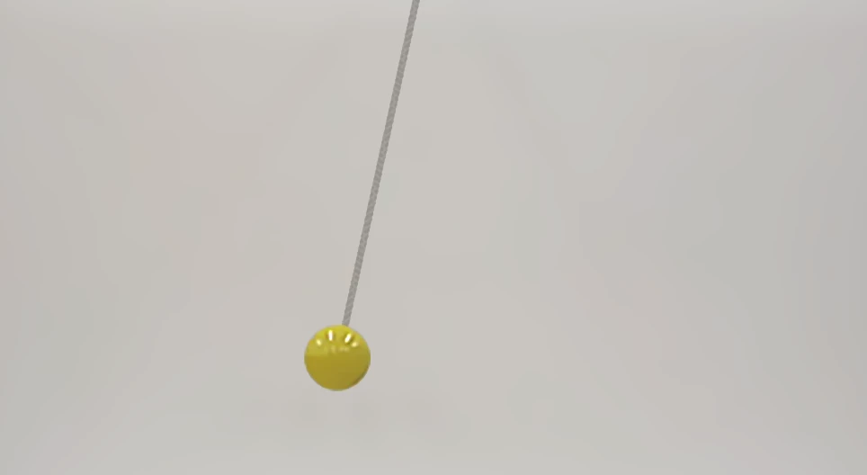 Motion of a mathematical pendulum (basic)